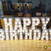 chữ nổi LED trang trí “HAPPY BIRTHDAY” dành cho quán