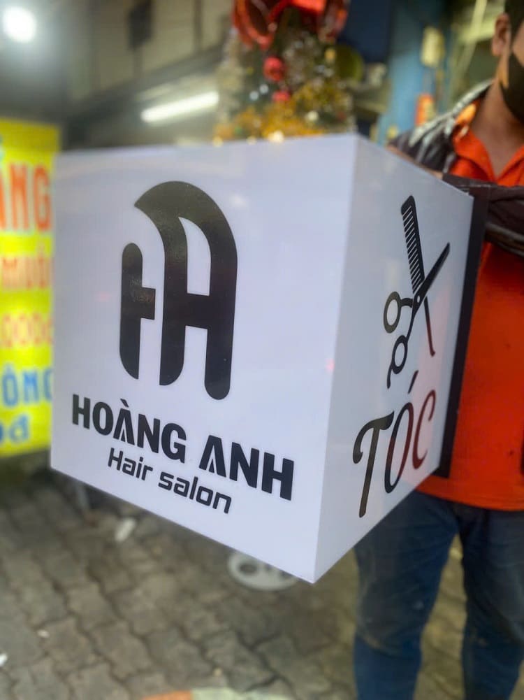 hộp đèn mica 4 mặt